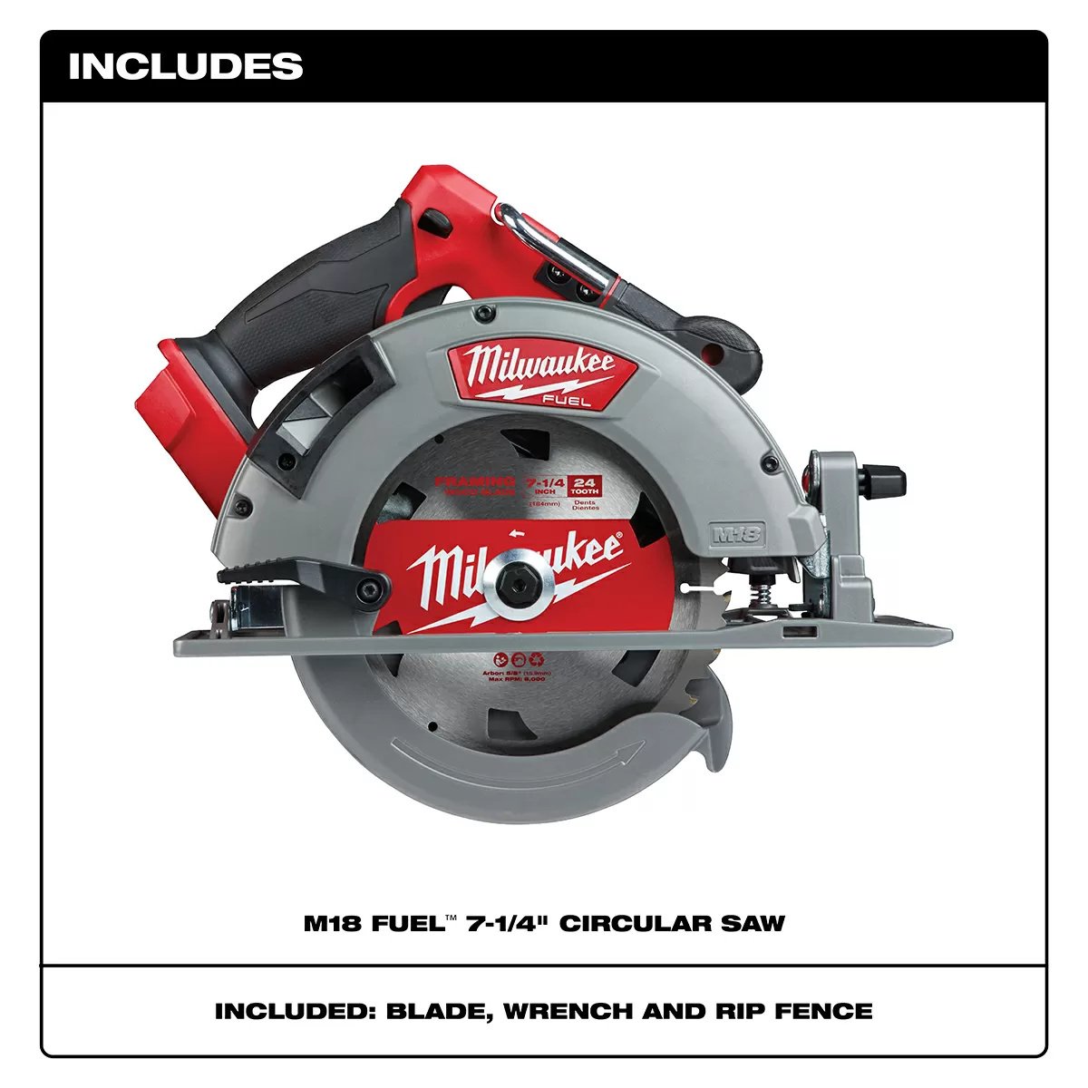 Milwaukee® Tool M18 FUEL™ Circular Saw - 7 1/4" Blade