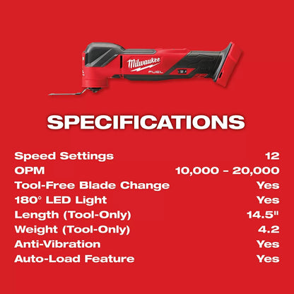 MIlwaukee® Tool M18 FUEL™ Oscillating Multi-Tool