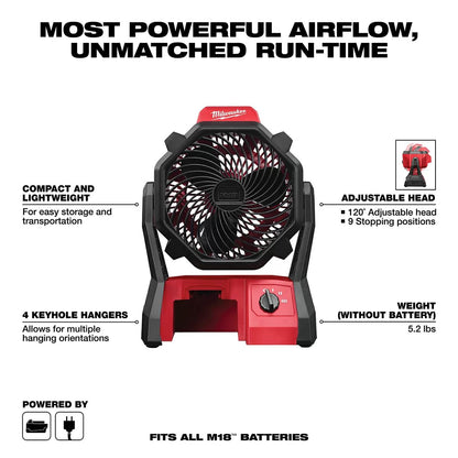 Milwaukee® Tool M18™ Job Site Fan