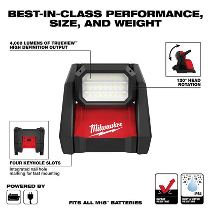 Milwaukee® Tool M18™ ROVER™ Dual Power Flood Light