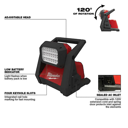 Milwaukee® Tool M18™ ROVER™ Dual Power Flood Light