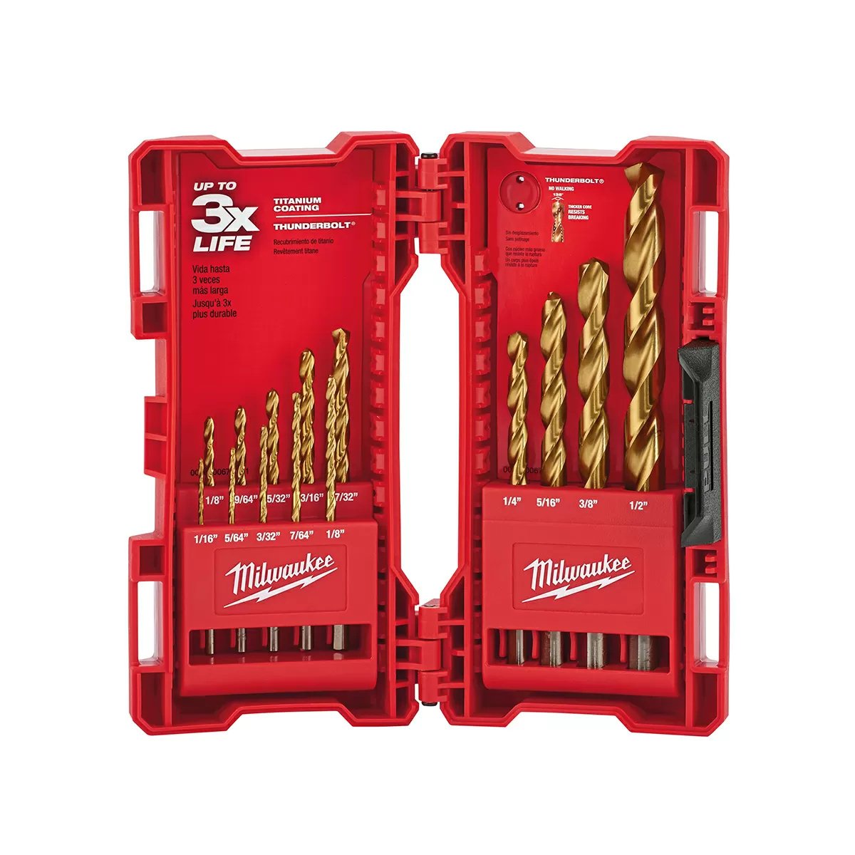 Milwaukee Tool Thunderbolt® Titanium Coated Drill Bit 14-Piece Set