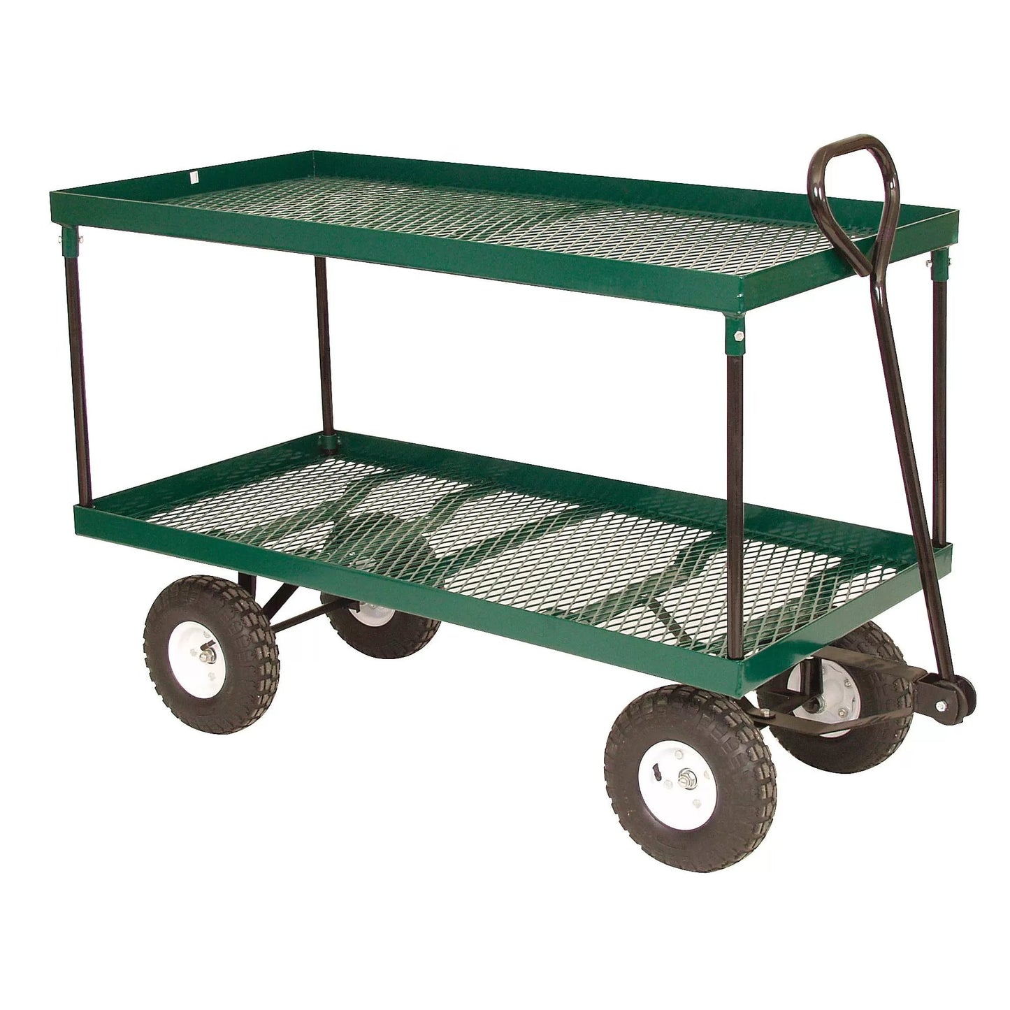 Metal Double Deck Utility/Garden Wagon