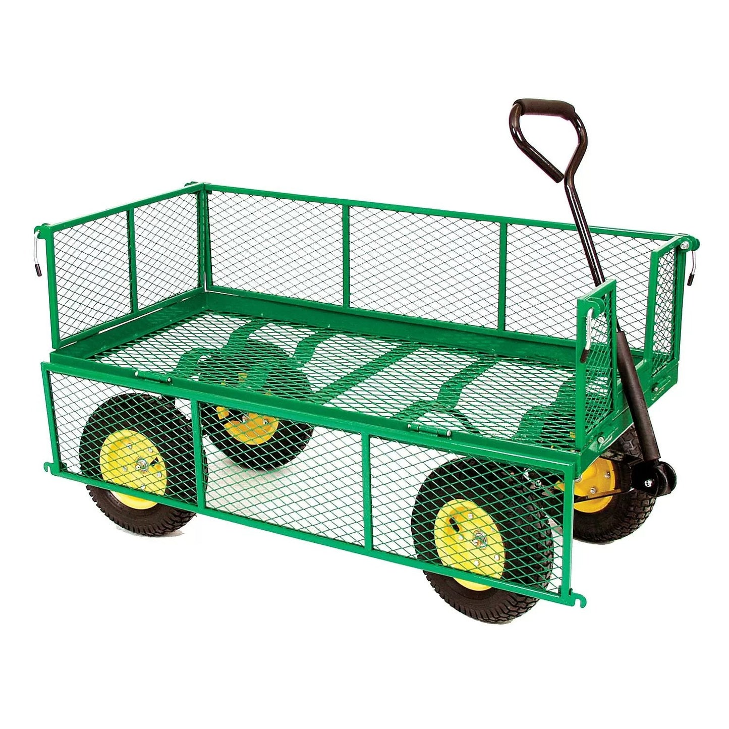 Metal Deck Wagon with Fold Down Racks