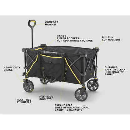 Folding, Collapsible 7 Cubic Feet Utility Wagon