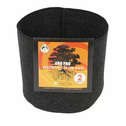 Gro Pro® Essential Round Black Fabric Pot