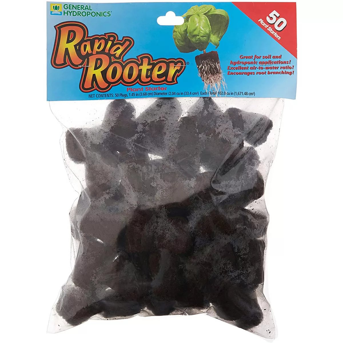 General Hydroponics® Rapid Rooter® Plugs - 50 Pack