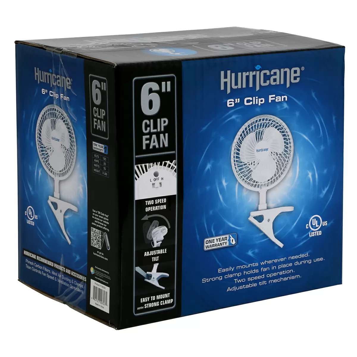 Hurricane® Classic Clip Fan - 6"