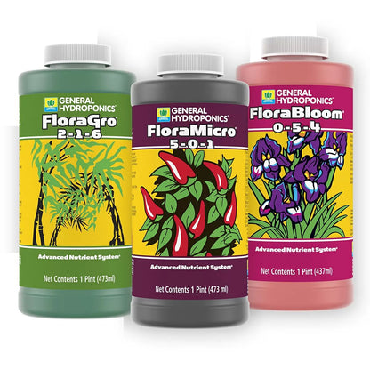 General Hydroponics® Flora Series® Quart Trial Pack