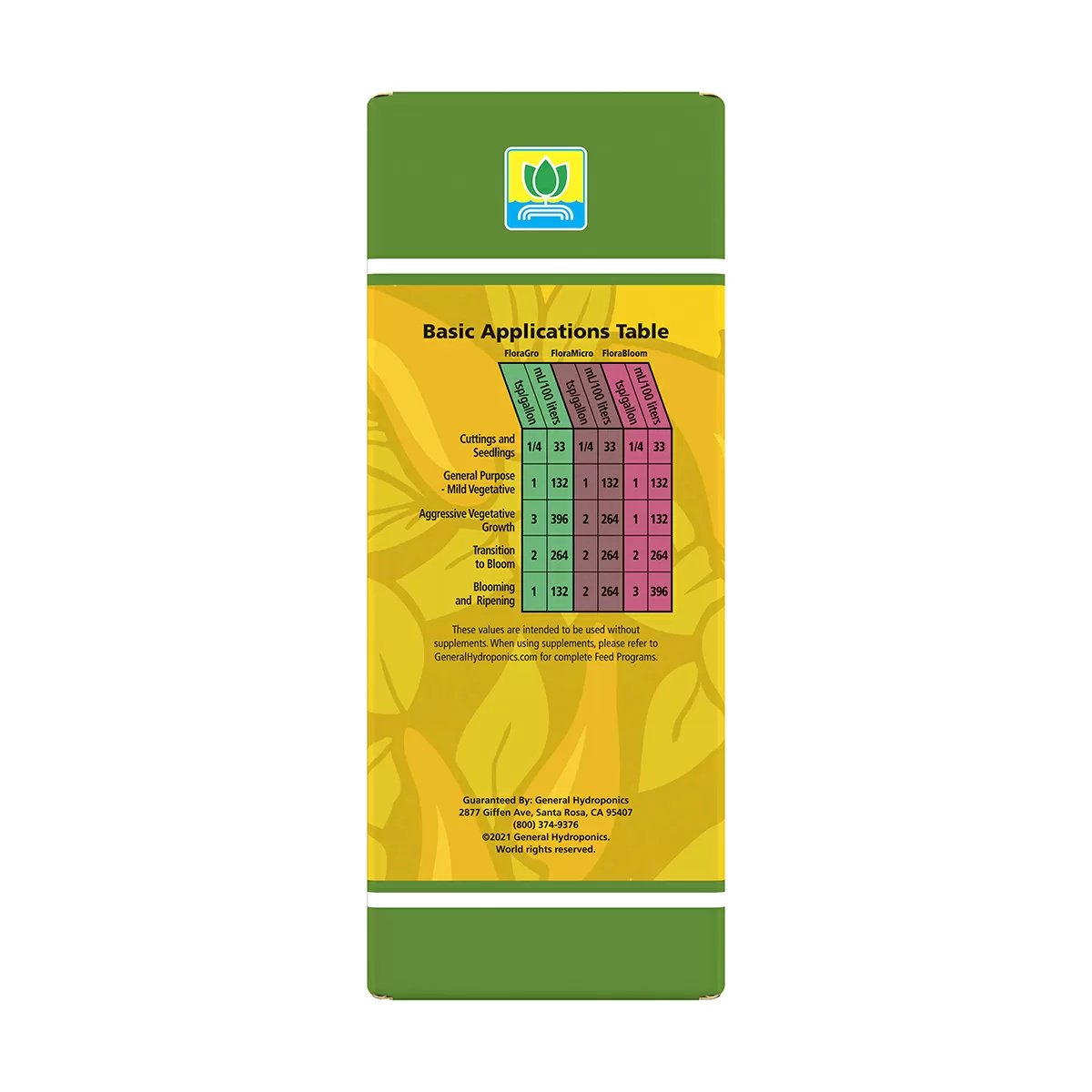 General Hydroponics® Flora Series® Quart Trial Pack