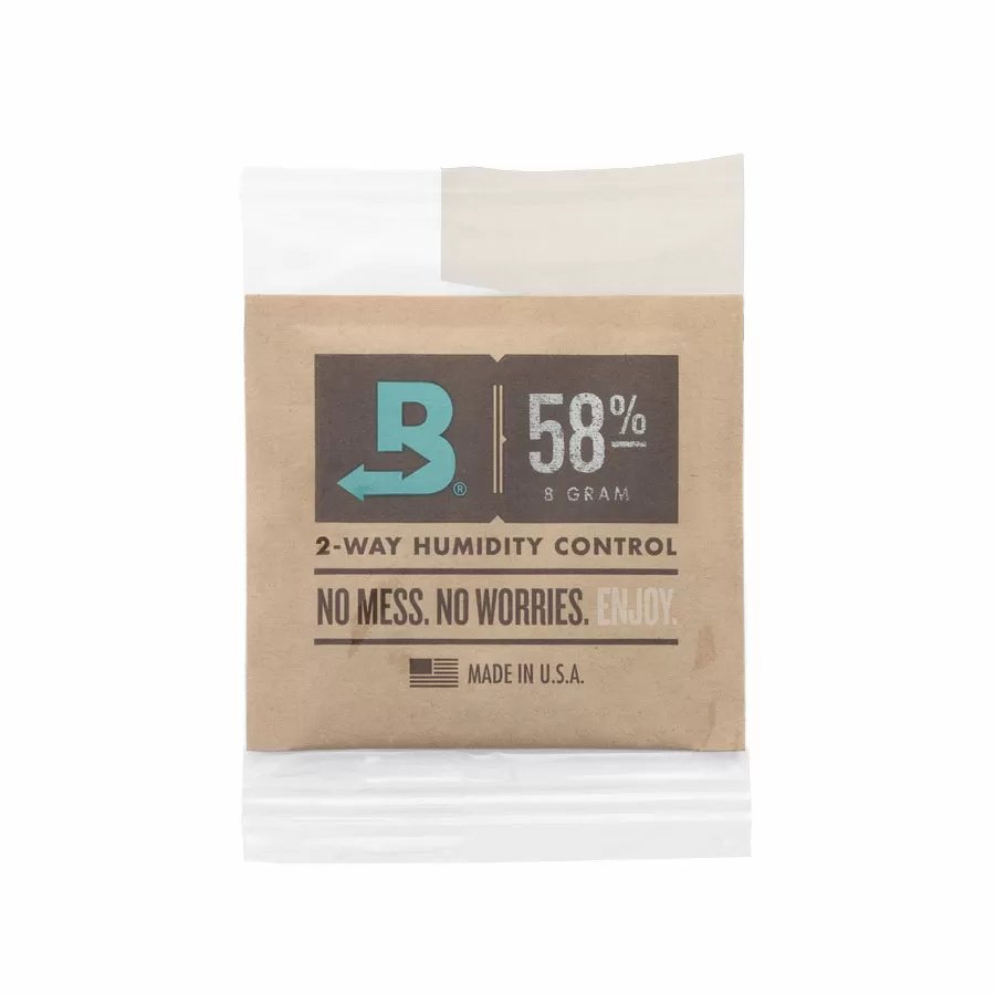 Boveda Two-Way Humidity Control Packets - Size 8, 58% RH - Case of 300 - Wrapped