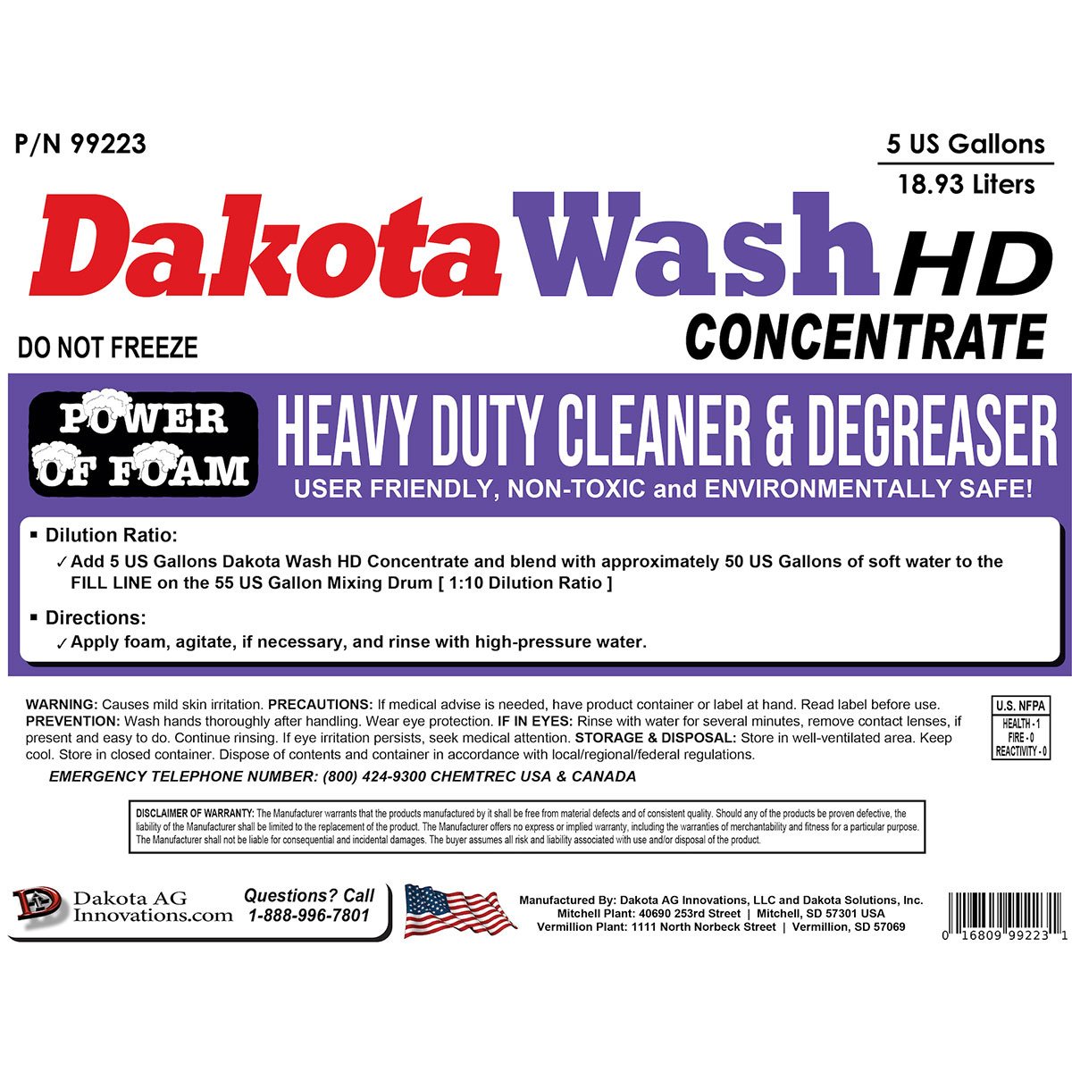 Dakota Ag Innovations Dakota Wash HD Super Concentrate