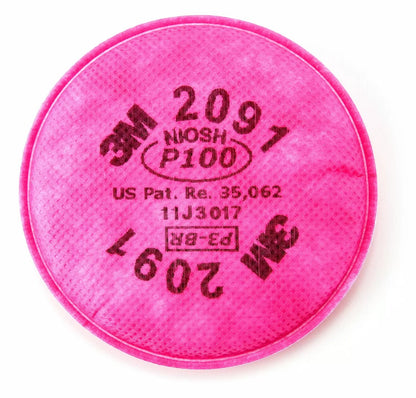 3M™ P100 Filters For 6000 Respirator - One Pair