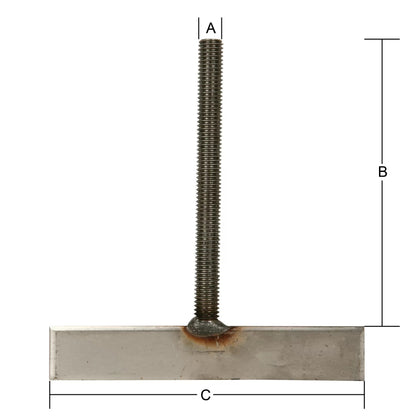 Stainless Steel 5/32" x 1" TBolt ONLY