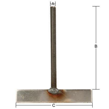 Stainless Steel 5/32" x 1" TBolt ONLY