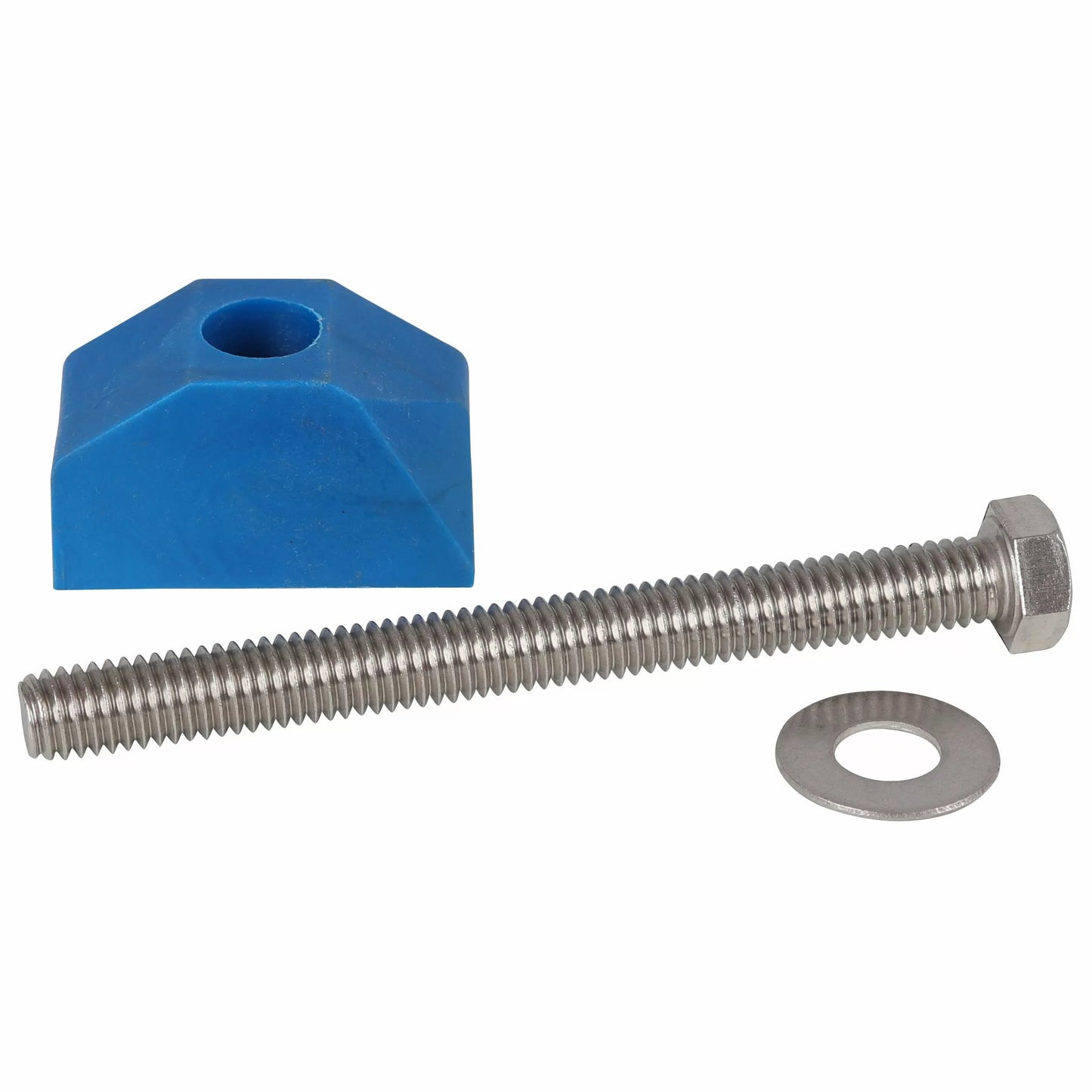 SS Slot Lock with 4" Bolt, Blue