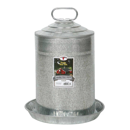 Little Giant® Galvanized Double Wall Poultry Fountain