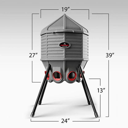 CoopWorx Chicken Feed Silo - Adjustable Legs