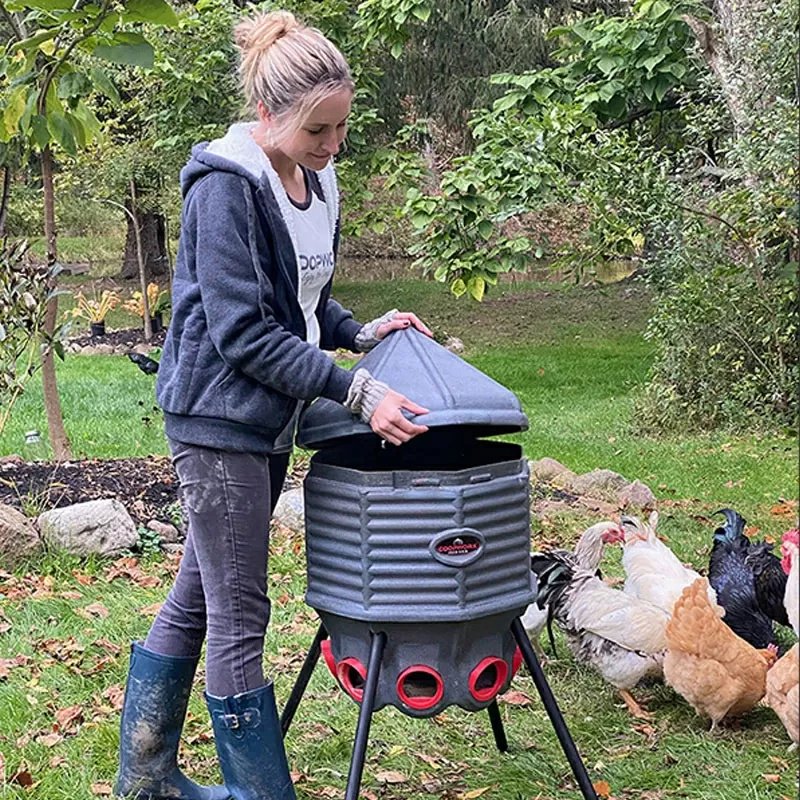 CoopWorx Chicken Feed Silo - Adjustable Legs