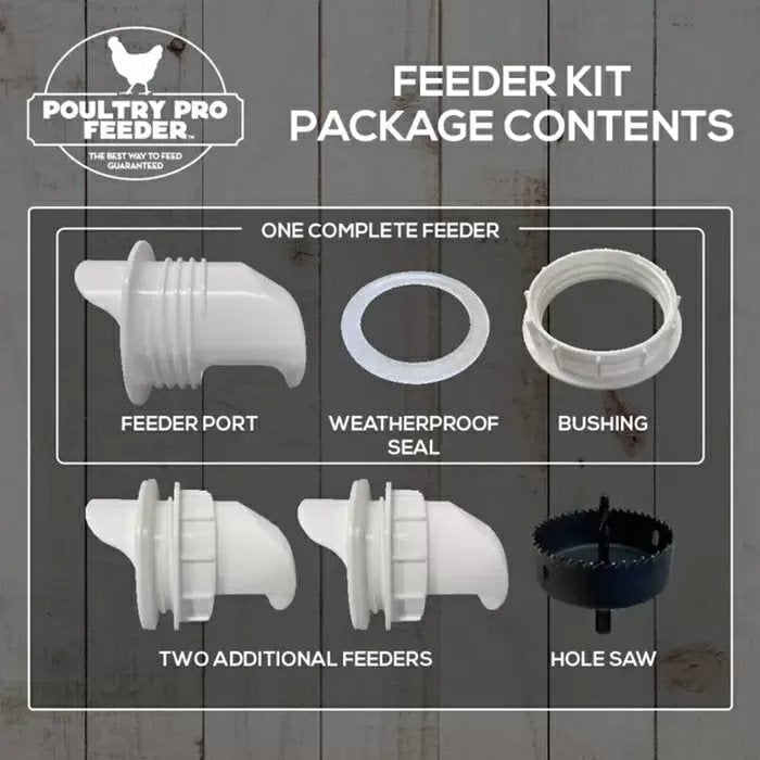 Poultry Pro Chicken Feeder Kit - 3 Pack