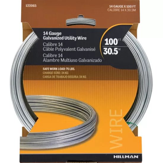 Hillman Utility Wire - 14 Gauge x 100'