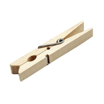 Spring Wooden Clothespins -  50 Pack