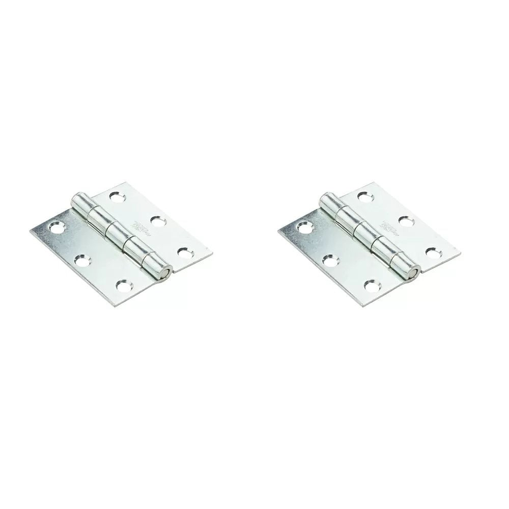 Zinc-Plated Removable Pin Broad Hinges - 2 1/2"