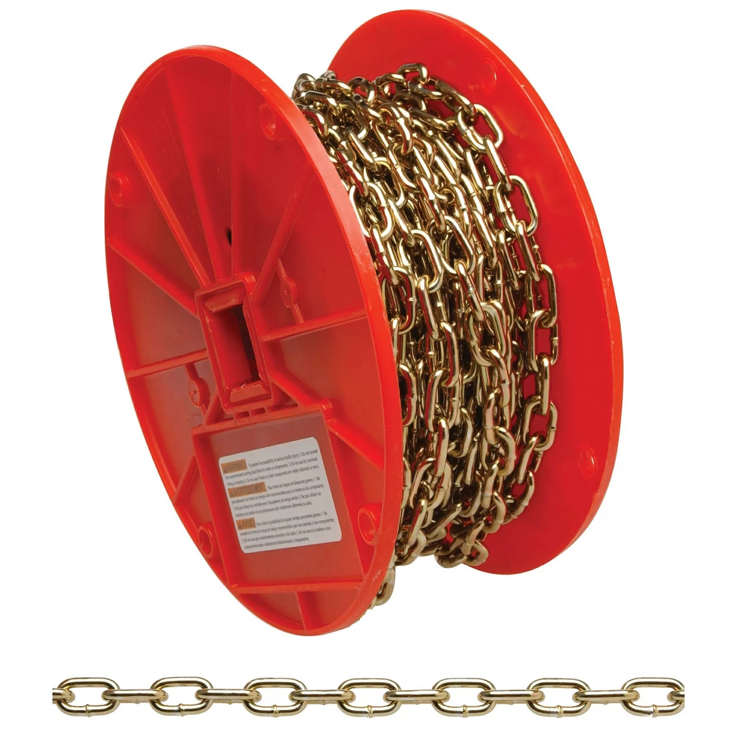 Campbell® #3 Straight Link Machine Chain, Brass Glo