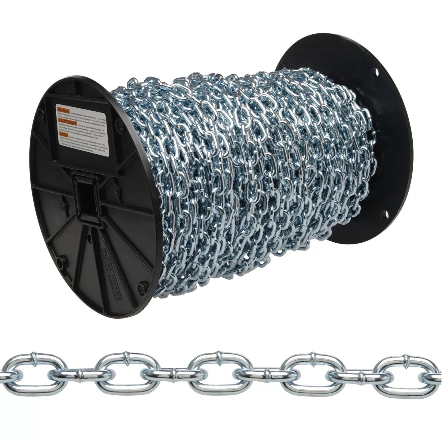 Campbell® #2 Straight Link Machine Chain, Zinc Plated