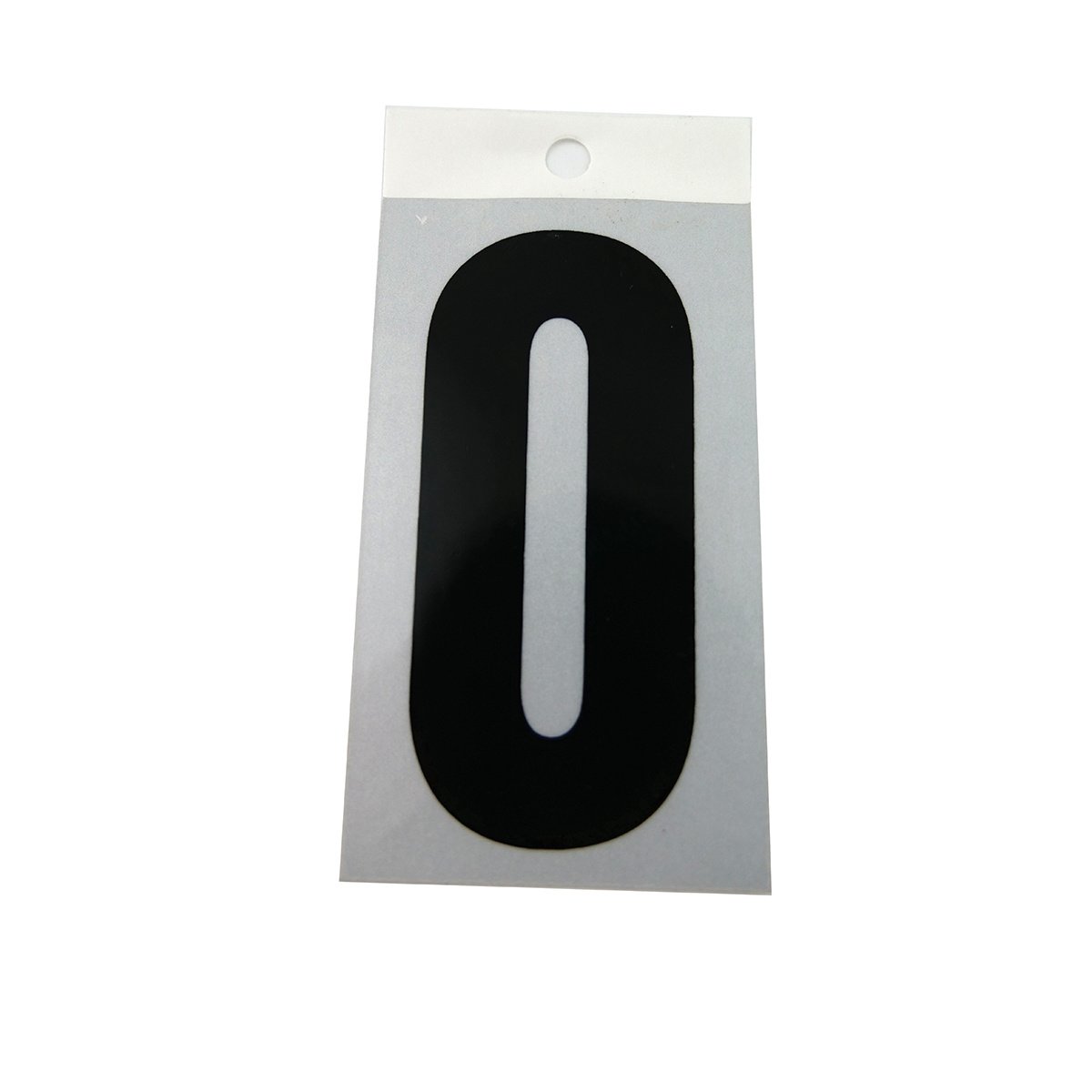 Square Cut Self Adhesive 3" Number - #0