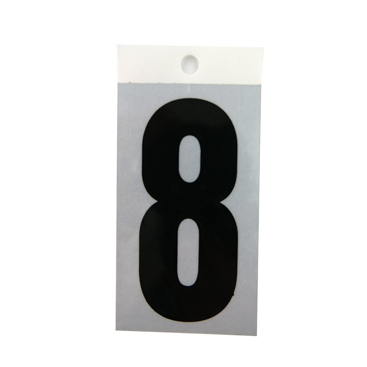 Square Cut Self Adhesive 3" Number - #8