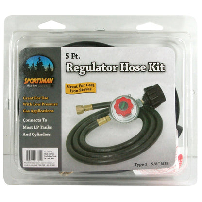 5 Foot Propane Regulator Hose Kit - Sportsman Series - QC Supply - 