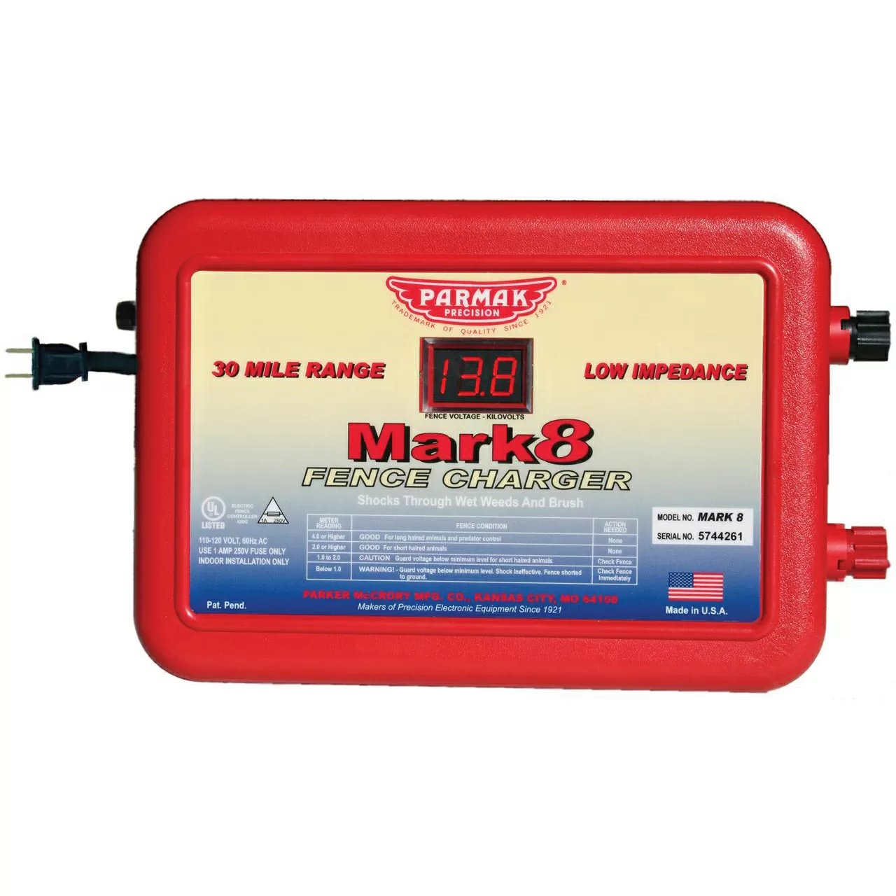 Parmak® Mark 8 Fence Charger