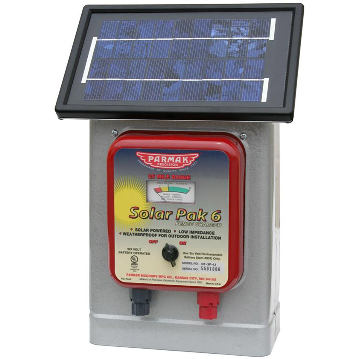 Parmak® Solar Battery Energizer/Charger