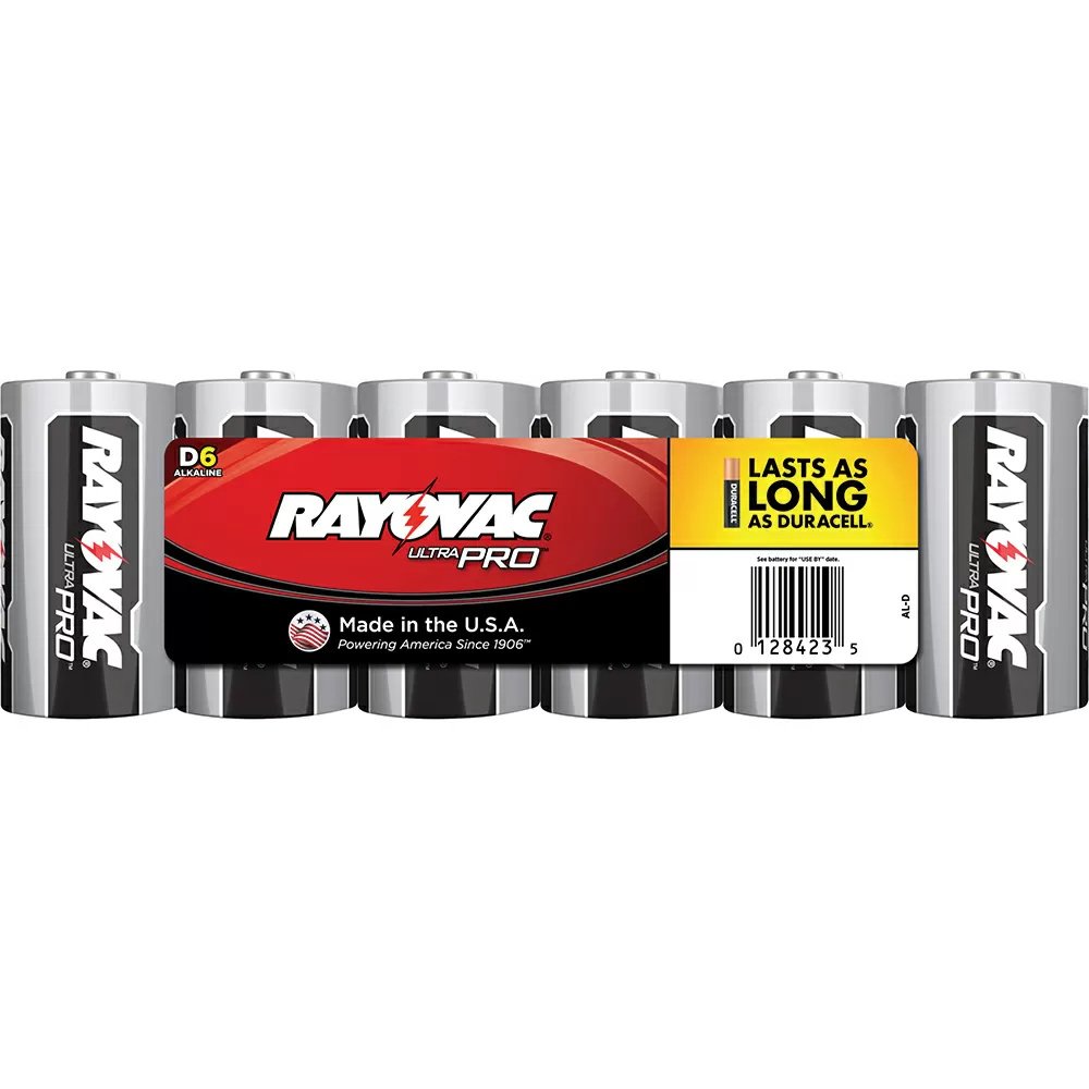 Rayovac® Ultra Pro™ D Batteries - 6 Pack