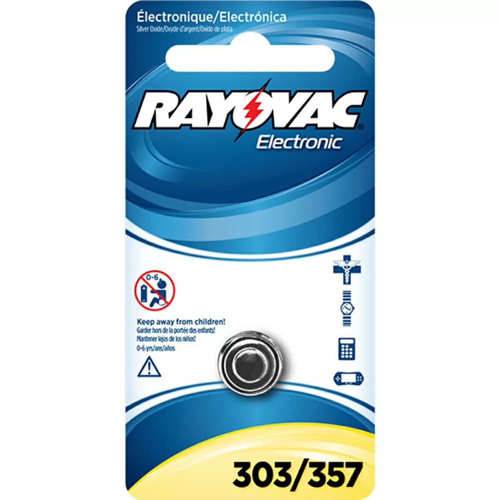 Rayovac® 303/357 Silver Oxide Battery - 1/Pack