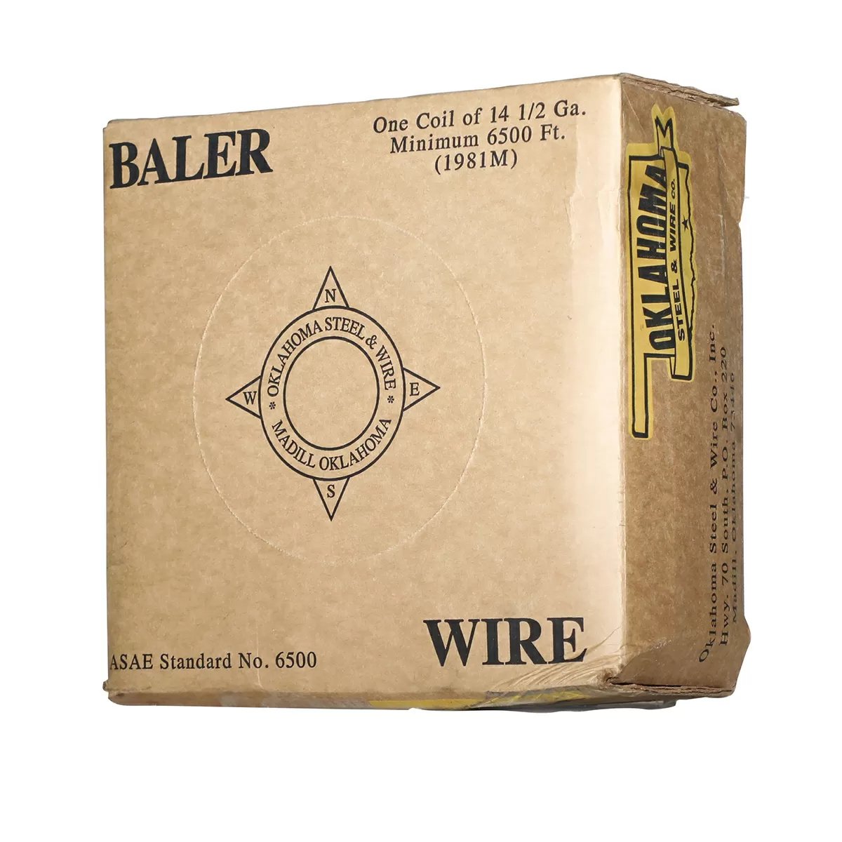 OKBrand 14.5 Ga Black Baler Wire - 6500'