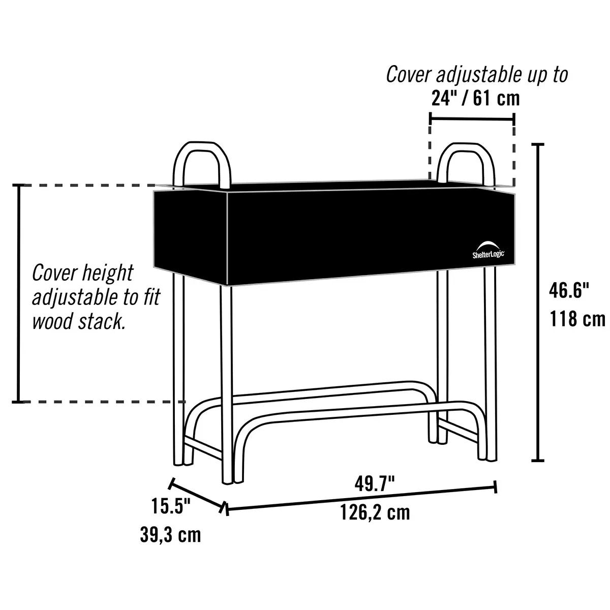 ShelterLogic® Heavy-Duty Firewood Rack