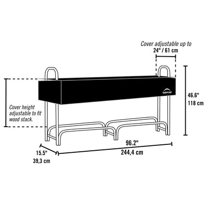 ShelterLogic® Heavy-Duty Firewood Rack