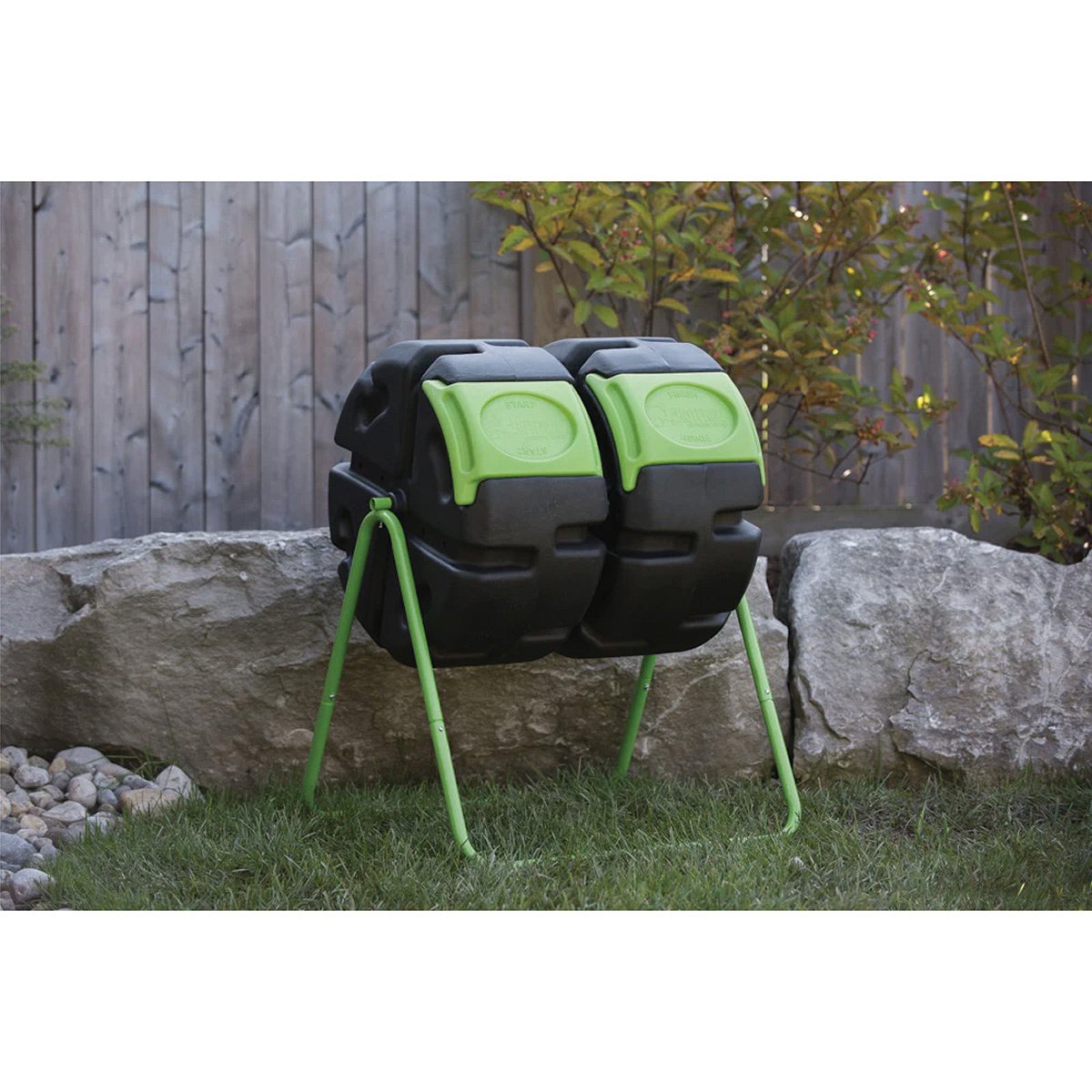 FCMP Outdoor HOTFROG Dual Body Tumbling Composter - 37 Gal.