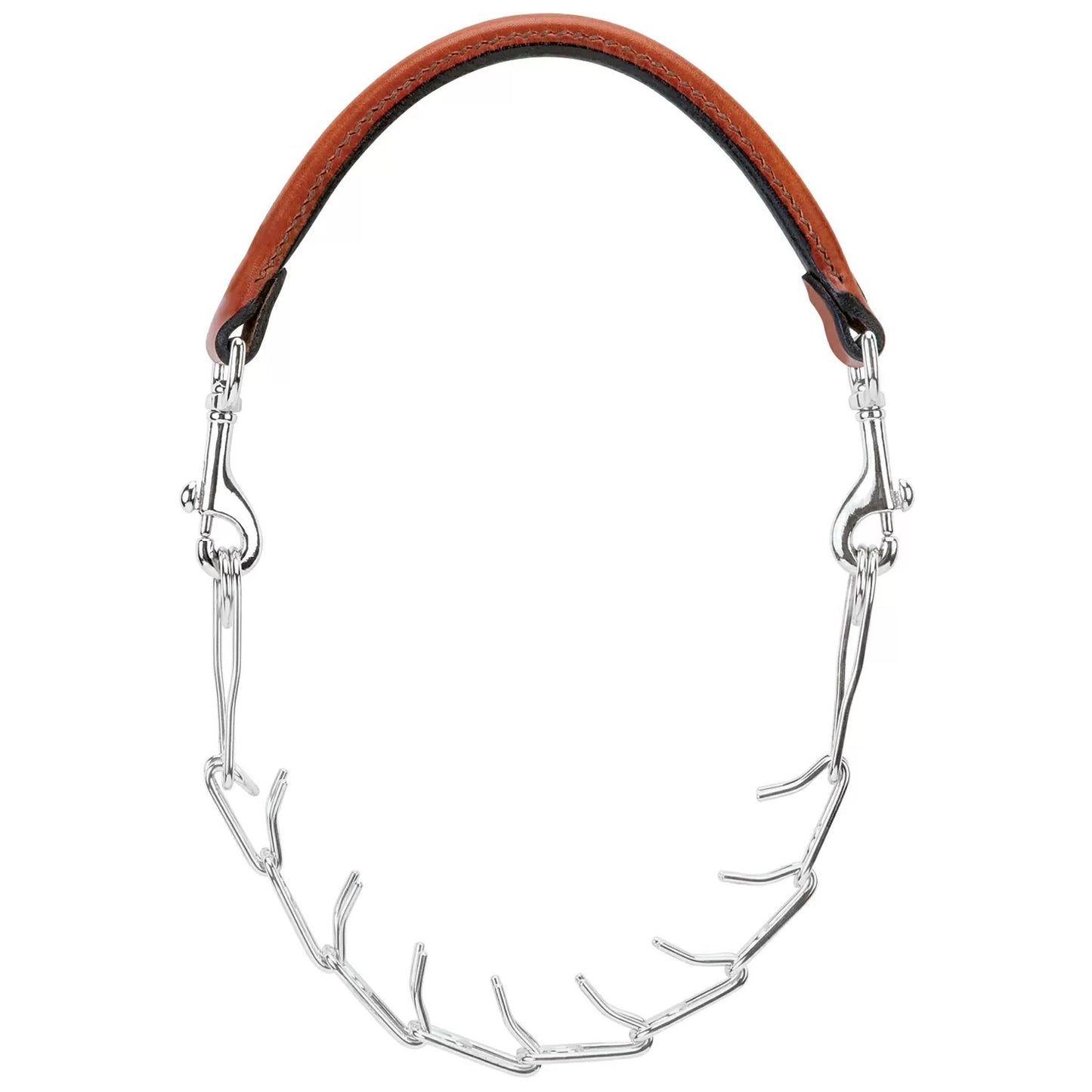 Leather/Chain Pronged Goat Collar