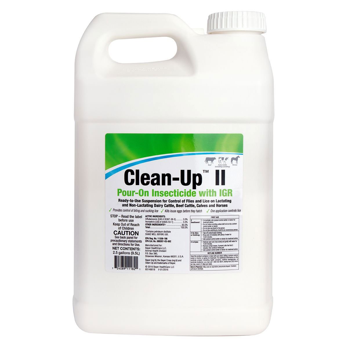 Elanco™ Clean-Up™ II Pour-On Insecticide with IGR