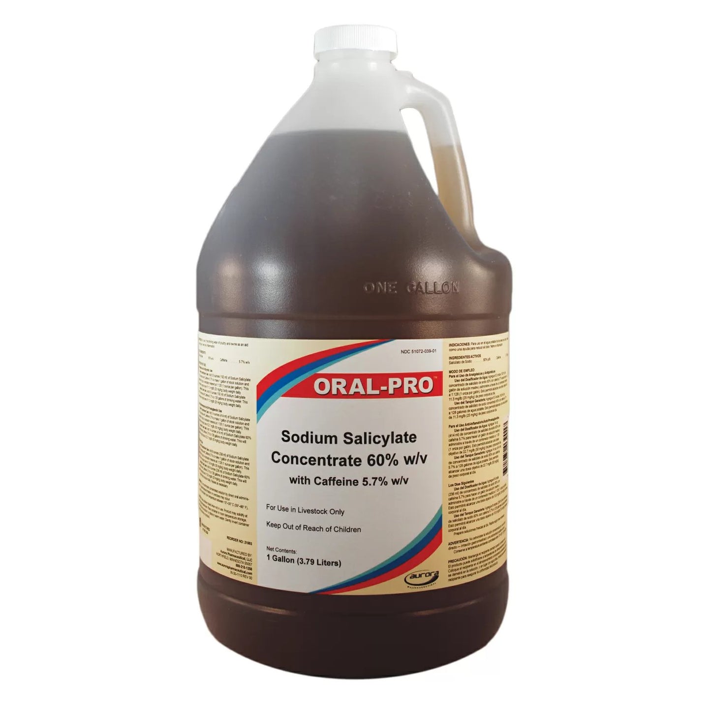 Oral-Pro™ Sodium Salicylate Concentrate (60%) - 1 Gallon