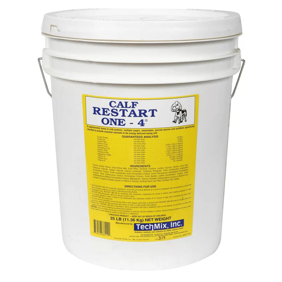 Calf Restart One-4® (TechMix) - 25 lb. Pail