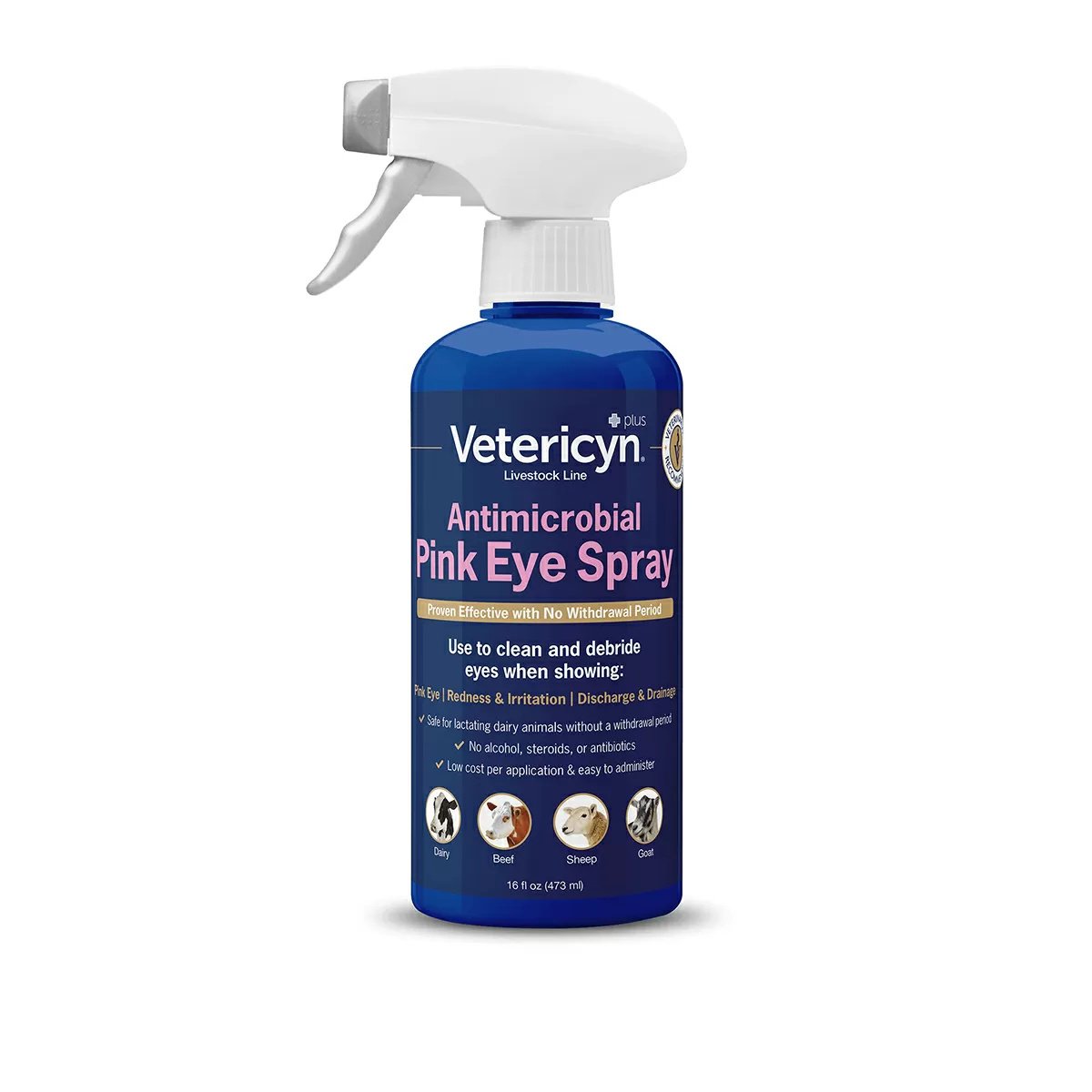 Vetericyn® Antimicrobial Pink Eye Spray - 16 oz