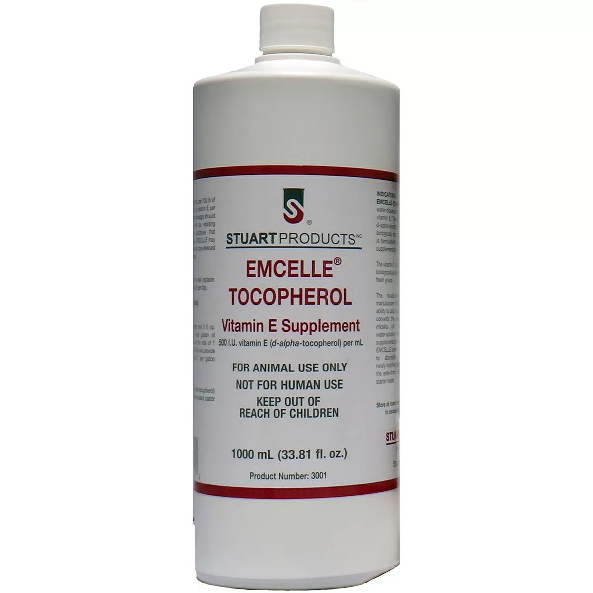 Stuart Product Emcelle® Tocopherol Vitamin E Liquid - 1 Liter