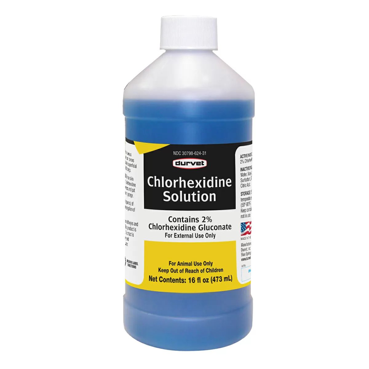 Durvet Chlorhexidine Solution 2% - 16 oz.