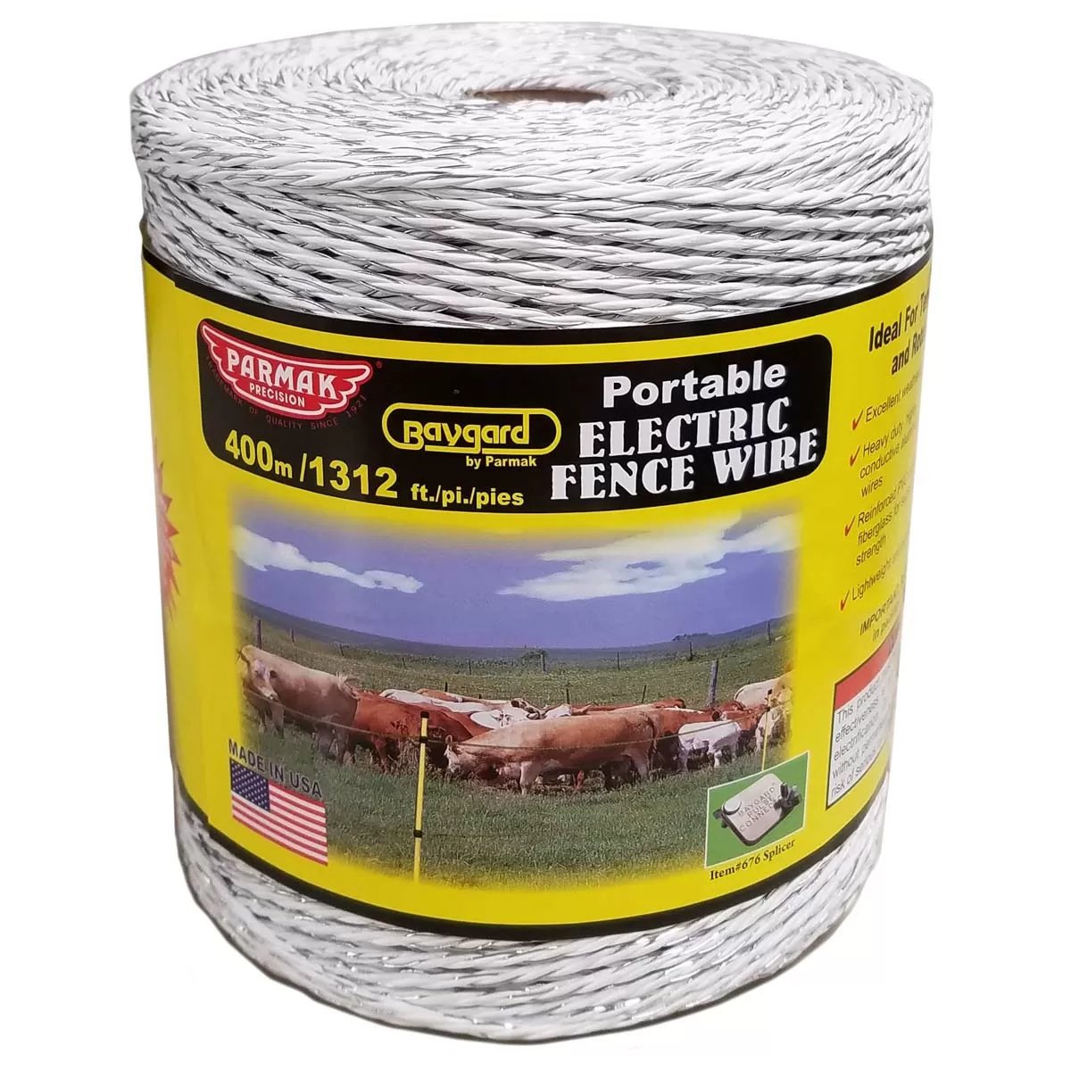 Parmak Baygard Heavy-Duty Polywire - 1,312'