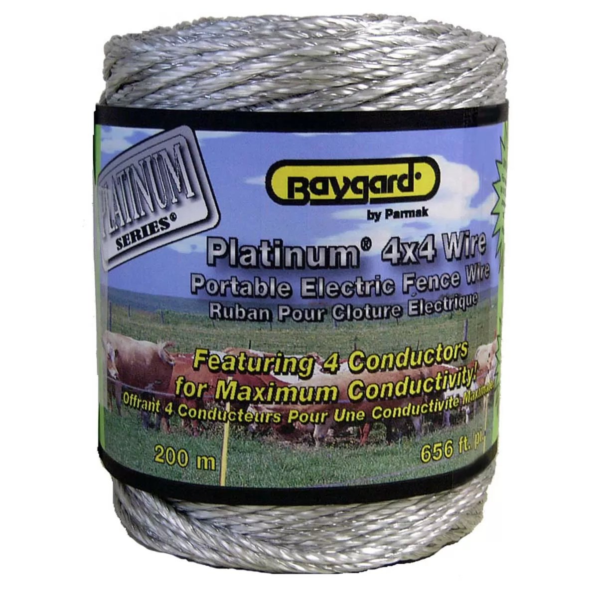 Parmak Baygard Platinum Series™ 4x4 Electric Fence Wire - 656'