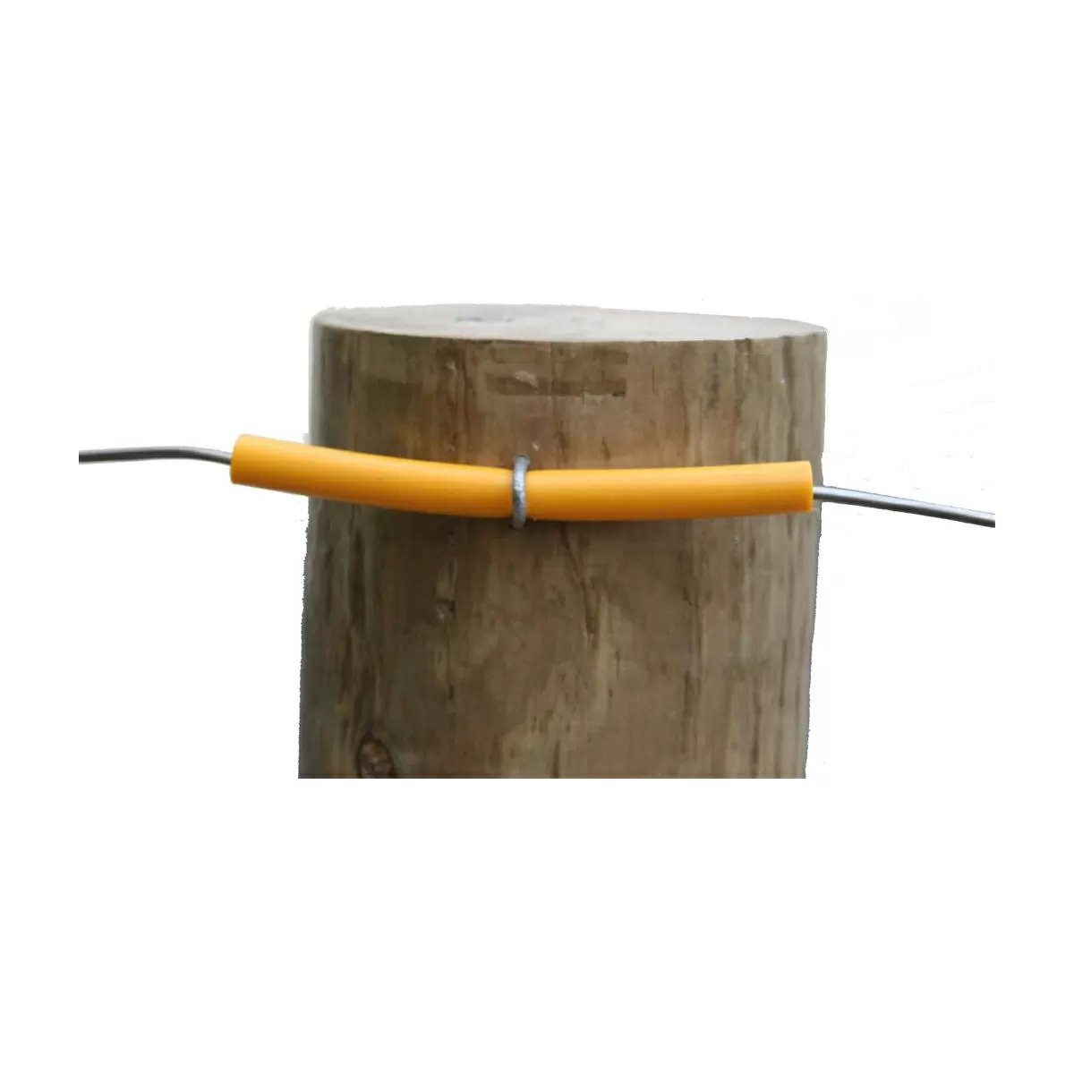 Parmak 4" Yellow Wood Post Insulated Tubes - 50/bag